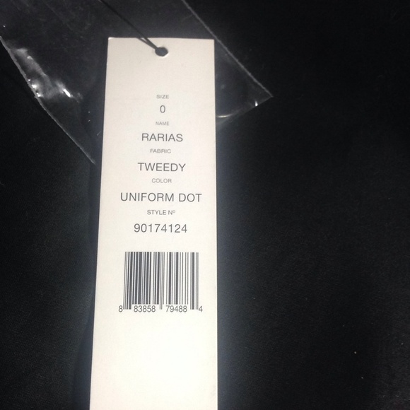 NWT Theory Cotton Blend Dotted Blazer Size 0 - Picture 4 of 4